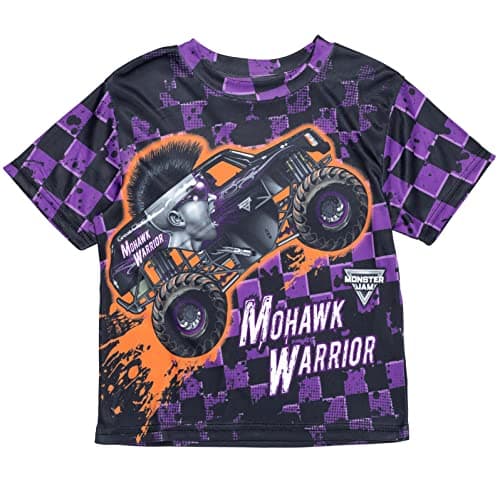 Monster Jam Mohawk Warrior Toddler Boys Graphic T-Shirt Purple 2T