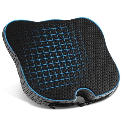 Hapiclody Car Seat Cushion for Driving,Premium Memory Foam Car Cushion for Better Visibility, Non-Slip Hip & Lower Back Tailbone Cushion, Car Seat Cushion Driver Booster for Short People, Truck(Black