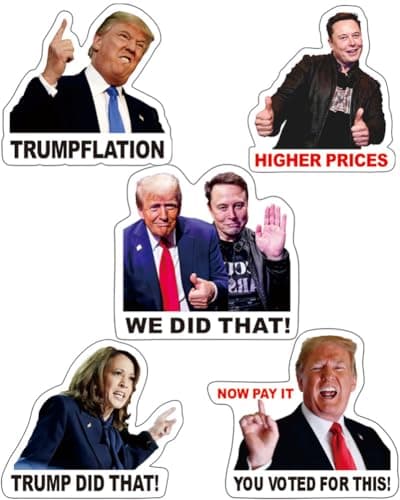 200PCS I Did That Trump Stickers, Trump I Did That Stickers Anti Trump Stickers Anti Trump Merchandise, UWHENBO Waterproof Easy to Remove, No Residue Leaves, Funny Decal Anti Elon Musk Signs