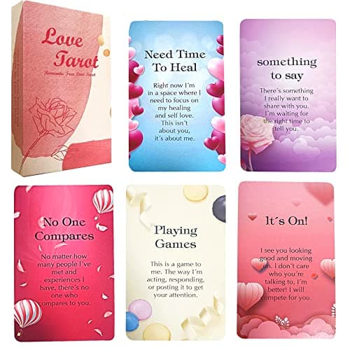 Han Yu Bowen Love Oracle Cards, Twin Flame Oracle Cards, Tarot Cards for Beginners, 54 Colorful Romantic Love, Oracle Decks with Meanings on Them, Soulmate to Romantic Relationships
