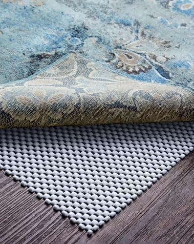 Veken 6x9 Ft Rug Pad Gripper for Hardwood Floors, Non Slip Grey Blue Rug Pads for Area Rugs, Thick Rug Grippers for Tile Floors, Under Carpet Anti Skid Mat, Keep Your Rugs Safe and in Place