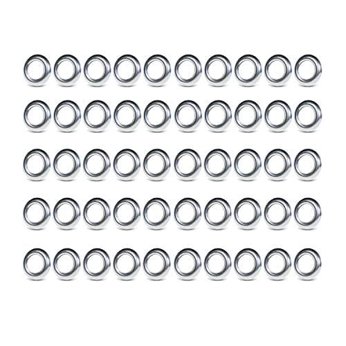 Ledvillage (Pack of 50) Mini Round 304 Stainless Rings Covers for 3/4 Inch Side Marker Lights Sealed Flush Mount Chrome Bezels Rings for Trailer Truck RV Car 304-Ring
