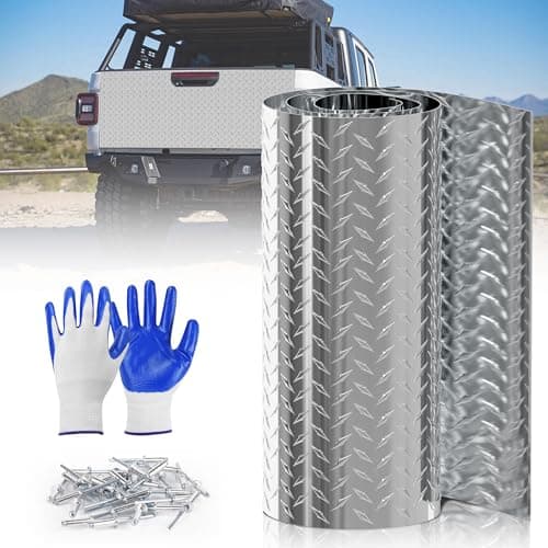 Diamond Plate Aluminum Sheet 0.045" 3003-H22, 12x48in