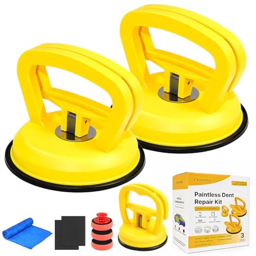 Ceoeyelin 9 Pack Powerful Car Dent Puller Kit, Multi-Function Suction Cup Dent Remover Tool for Auto Body, Screen, Tiles Lifting & Objects Moving