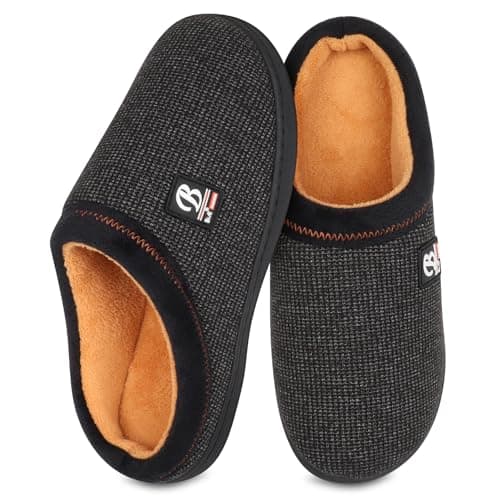 BIAL Mens Slippers, Memory Foam House Slippers Shoes with Anti Slip Sole for Men, Home Slippers Slides for Indoor, Outdoor, Bedroom.