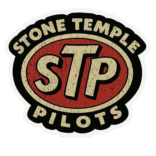 Stone Temple STP Pilots - Aesthetic Vinyl Sticker – Waterproof Quote Decal Sticker for Laptop, Water Bottle, Car, Journal, Scrapbook, Phone – Durable 4" Sticker for Teens, Adults, Kids
