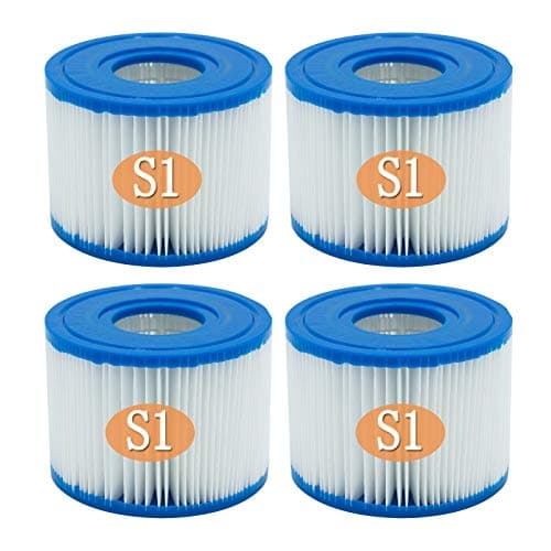 IMee Pool Filters Cartridges Type S1 Compatible for Intex for PureSpa, Hot Tub Filter Cartridge Swimming Pool Spa Filter for Intex 29001E, 4Pcs