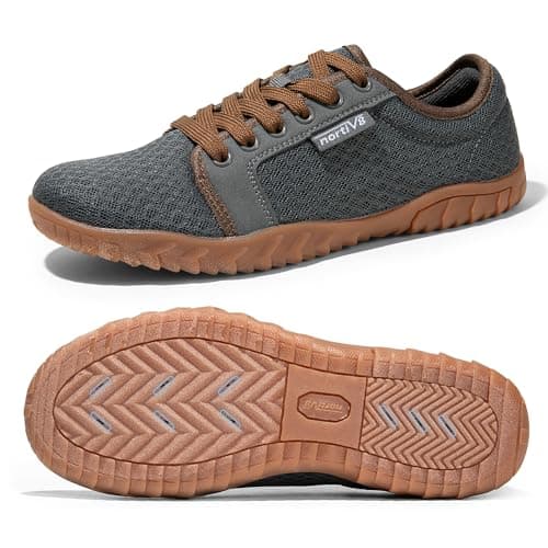 NORTIV 8 Mens Womens Quick Dry Water Shoes - Barefoot Aqua Swim Shoes for Beach Sports, Fishing, Hiking, Boating & Surfing,Size M5/L6.5,Grey,Coast