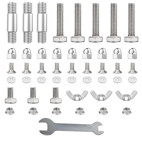 Patio Heater Replacement Parts Hardware Patio Heater Reflector Shield Accessories Round Umbrella Shape Stand-up Pyramid Patio Heaters Heat kit-Bolt & Nut Set