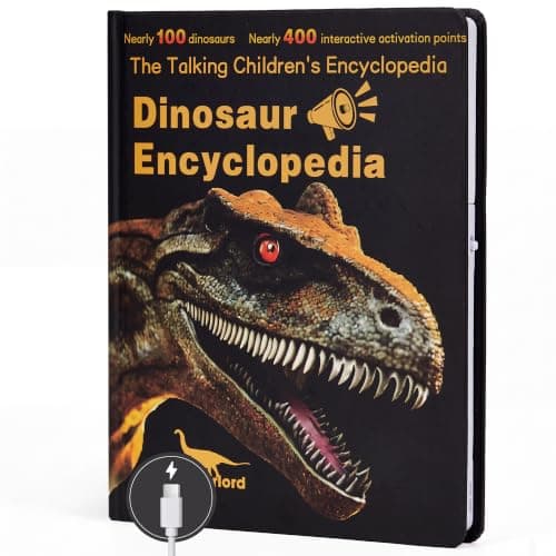 Arnbz Talking Dinosaur Encyclopedia for Kids, Nearly 400 Touch Points