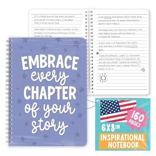 Hadley Designs Inspirational Notebooks For Women - Motivational Journal for Women, Inspirational Journal for Woman, Motivational Notebook for Writing, Blank Positive and Spiritual Notebooks with Quote