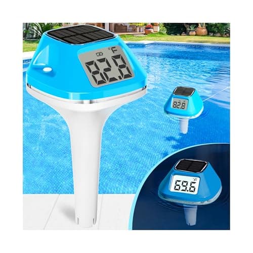 DeeprBlu Floating Solar Pool Thermometer with Extra Large Backlit Display