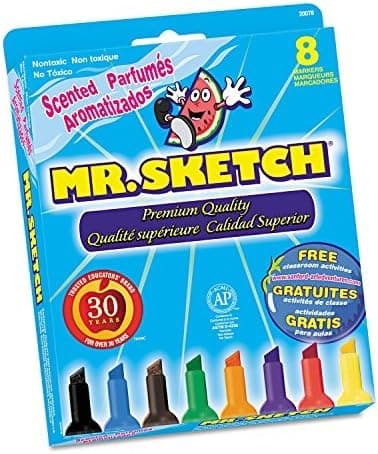 Mr. Sketch® Scented Markers,Assorted Colors,(Pack of 64)
