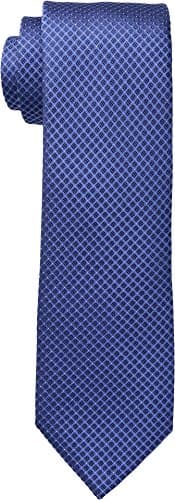 Calvin Klein Men's Steel Micro Solid A Tie, Slate Blue, Regular