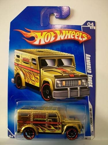 Hot Wheels 2009-110 HW City Works #4 GOLD Armored Truck 1:64 Scale