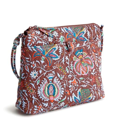 Vera Bradley Women's Premium Cotton Original Hipster Crossbody, Marrakesh Cinnamon, One Size
