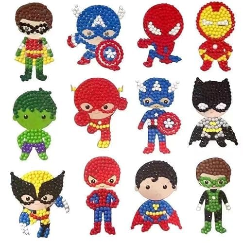 FONYANE Diamond Art Kits for Kids & Boys & Girls,Gem Stickers,Diamond Painting Kits,Arts & Crafts for Kids & Boys & Girls Ages 4-6-8-10-12 Birthday Party Gift Toy