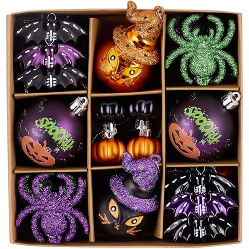 Valery Madelyn 35ct Halloween Ornaments Shatterproof Tree Decoration Indoor