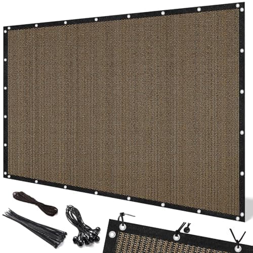 Artpuch Pergola Shade Cover with Grommets 6x8 FT 90% UV Block Outdoor Sun Shade Cloth Privacy Screen for Patio (Customized Available) Mocha