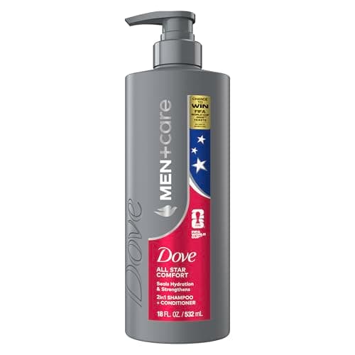 DOVE MEN + CARE Hair Care 1 count All Star Comfort to Seal Hydration & Strengthen Hair, with a Chance to Win FIFA WORLD CUP 2026 Tickets, 18 Fl oz