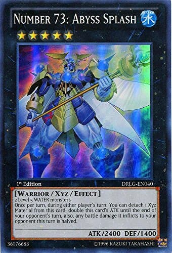 YU-GI-OH! - Number 73: Abyss Splash (DRLG-EN040) - Dragons of Legend - 1st Edition - Super Rare