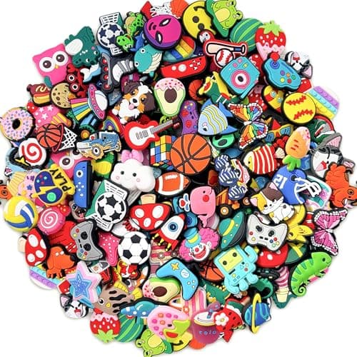 Kieralvy 30 Pcs Shoe Charms for Boys, Girls: All-Different Decoration Pins Pack for Clogs & Shoes | Mystery Bulk Accessories Gift Box for Kids, Teens & Adults (30 PCS)