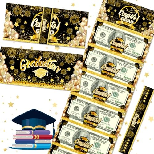 Graduation Money Holder 2026 with 10 Slots, Accordion Style Foldable Cash Envelope, Surprise Grad Money Wallet for Cash & Gift Cards, College High School Graduation Gifts for Girls Boys