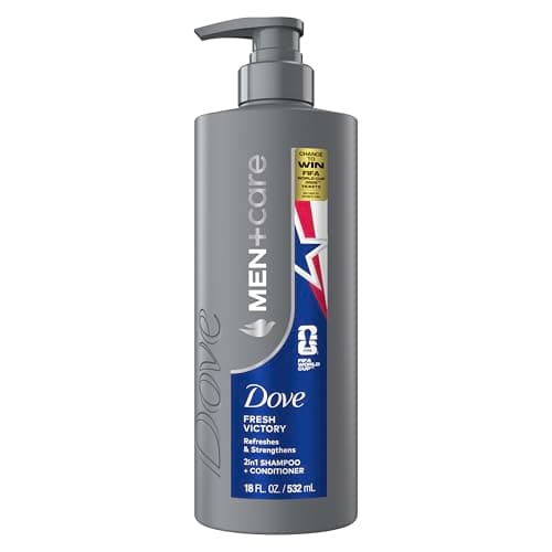 DOVE MEN + CARE Hair Care 1 count Fresh Victory to Refresh & Strengthen Hair, with a Chance to Win FIFA WORLD CUP 2026 Tickets, 18 Fl oz