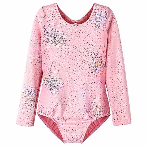 HOZIY Pink Leotards for Girls Gymnastics 5t Size 5-6 Year Old Ballet Leotard Tights