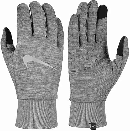 Nike Therma-FIT Sphere Cold Weather Sport Gloves (Touch Screen, Warm) (Heather Grey, Men's Medium)